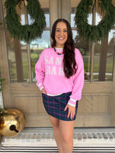 Load image into Gallery viewer, Santa Baby Pink Jacquard Knit Sweater
