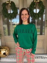 Load image into Gallery viewer, Fa La La Velvet Patch Luxe Pullover Top
