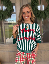 Load image into Gallery viewer, Merry Everything Green Sweater Top
