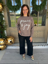 Load image into Gallery viewer, Peace &amp; Joy Tan Sweater
