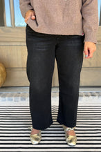 Load image into Gallery viewer, Black Slim Wide Jean
