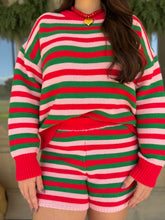 Load image into Gallery viewer, Pink Christmas Stripe Set
