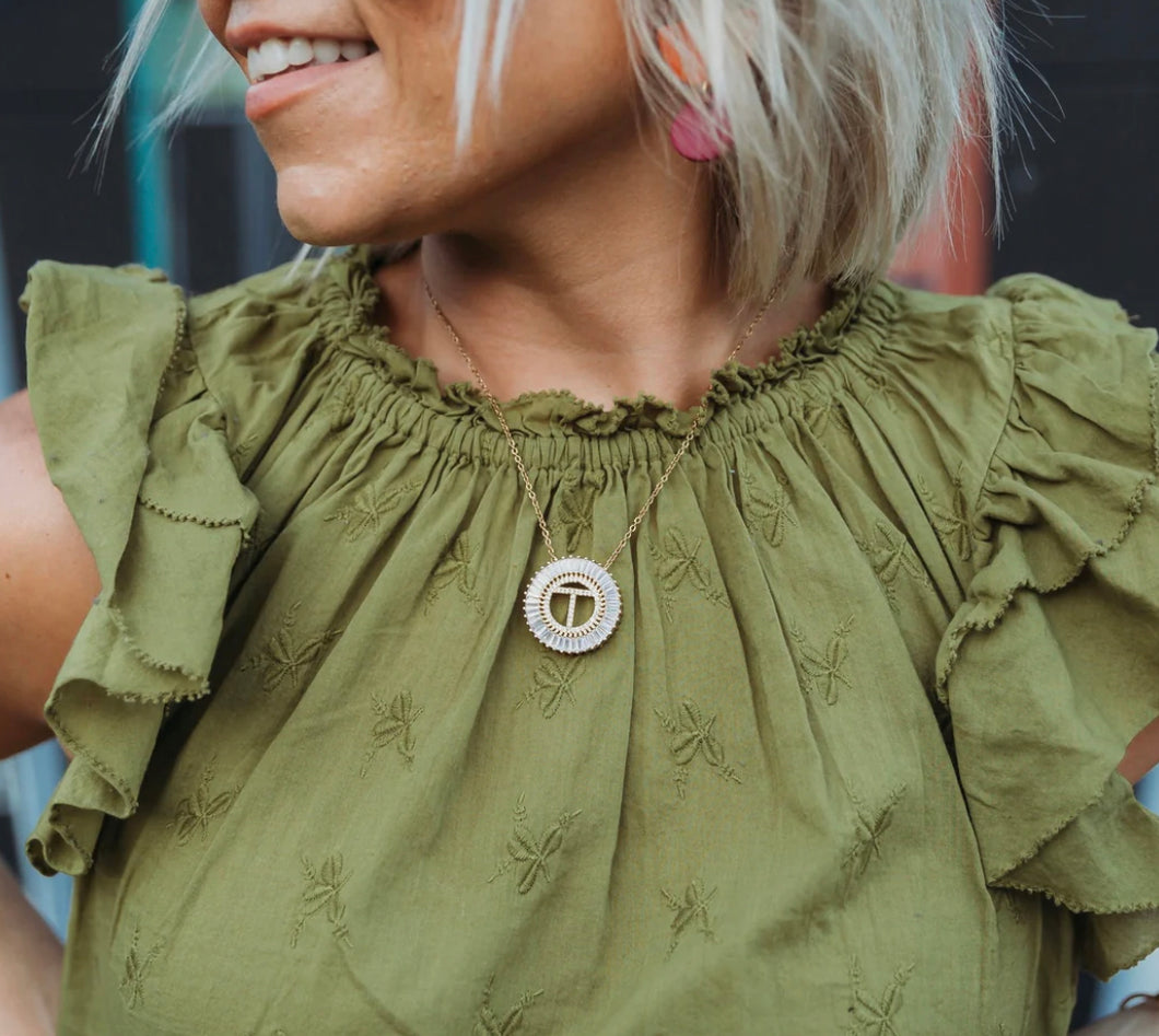 Sunshine Initial Necklace