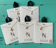 Load image into Gallery viewer, Small Gold Initial Necklaces
